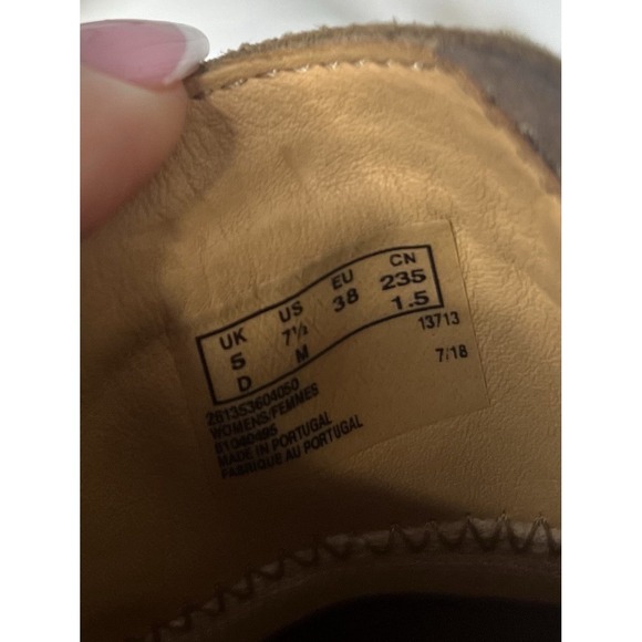 Clarks‎ Demi Beat Boho Ankle Boots Booties Pull On Casual Shoes Sand Suede 7.5M - Picture 9 of 10